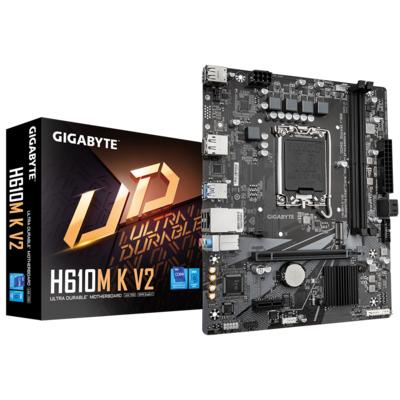 GIGABYTE H610M K V2 D5 4800Mhz M.2 HDMI/DP MATX 1700P