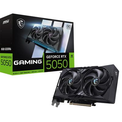 MSI GEFORCE RTX 5050 8G GAMING OC GDDR6 128B DX12 PCIE 5.0 X16 (3XDP 1XHDMI)
