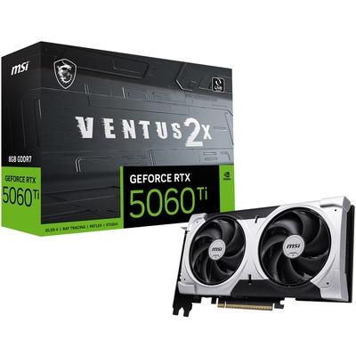 MSI GEFORCE RTX 5060 TI 8G VENTUS 2X OC PLUS 8GB GDDR7 128B DX12 PCIE 5.0 X16 (3XDP 1XHDMI)