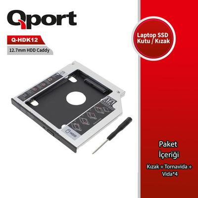 QPORT Q-HDK12 2.5\" HDD/SSD UYUMLU CEVIRICI 12.7\" KIZAK