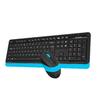 A4 TECH FG1010 Q 2.4 GHZ USB MAVİ KLAVYE+MOUSE KABLOSUZ SET