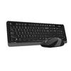 A4 TECH FG1010 Q 2.4 GHZ USB GRİ KLAVYE+MOUSE KABLOSUZ SET