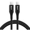 QPORT Q-TYPE-C1 1.5M TYPE-C 100W SUPER HIZLI PD SARJ VE DATA KABLOSU