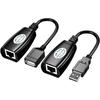QPORT Q-UX2 60M USB EXTENDER 2\'Lİ PAKET