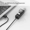 UNITEK TYPE-A TO 4 PORT USB HUB 80CM KABLO(Y-2140)